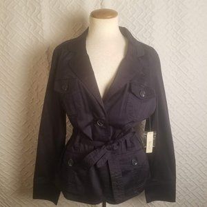 St. Johns Bay Navy  Stretch Utility/Blazer Jacket
